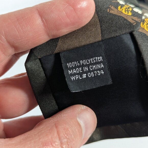 Tommy Hilfiger army camouflage campfire neck tie polyester - Picture 7 of 7